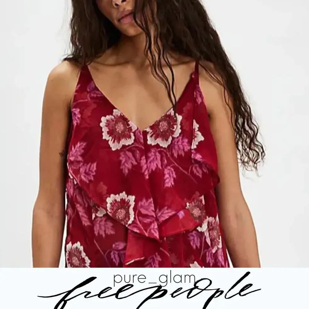Free People sheer maxi top